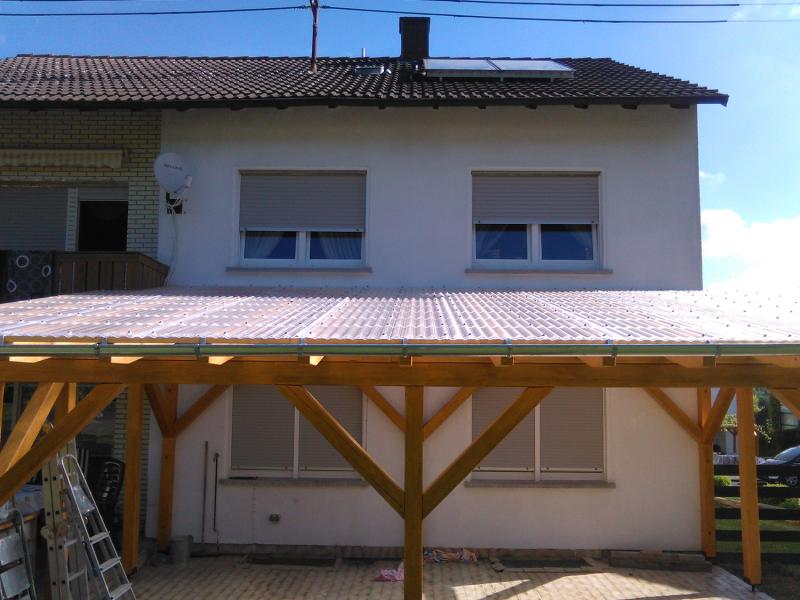 Preview: PC Wellplatte für Terrassen & Carport - 100% HAGELSICHER - 10 Jahre Garantie - 3mm